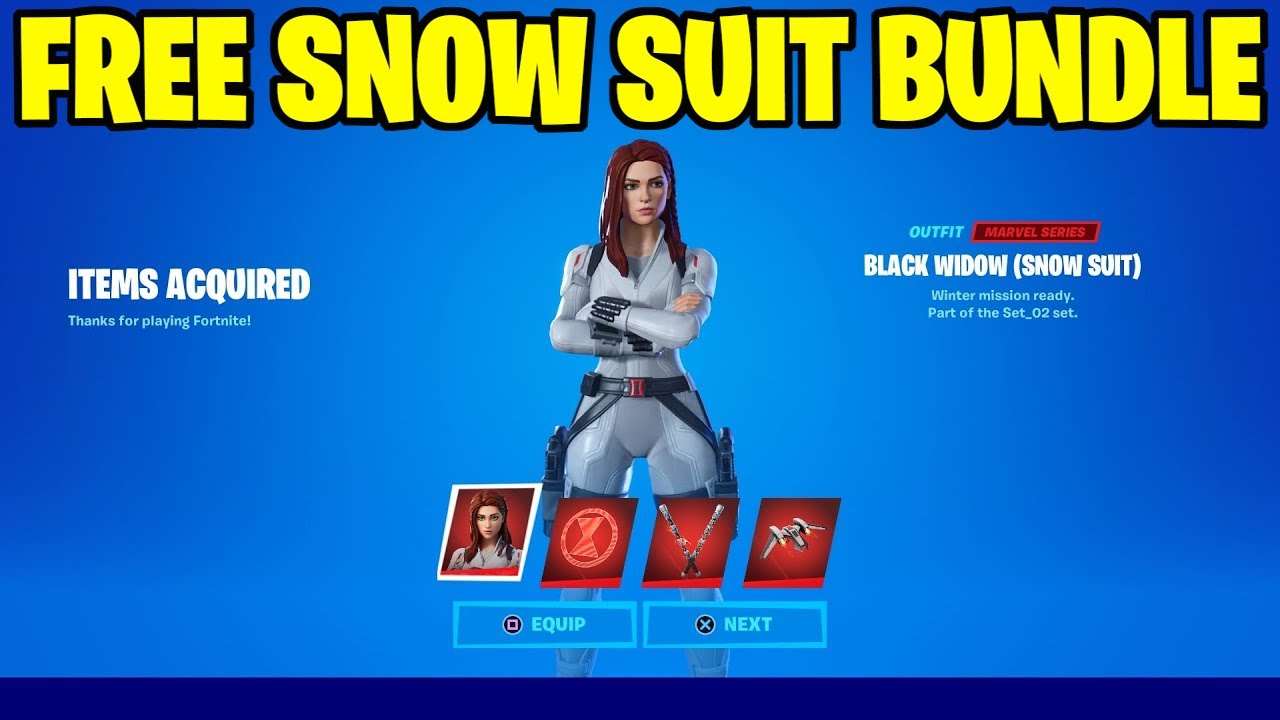 HOW TO GET BLACK WIDOW SNOW SUIT BUNDLE FREE IN FORTNITE! (FREE BLACK WIDOW SKIN)