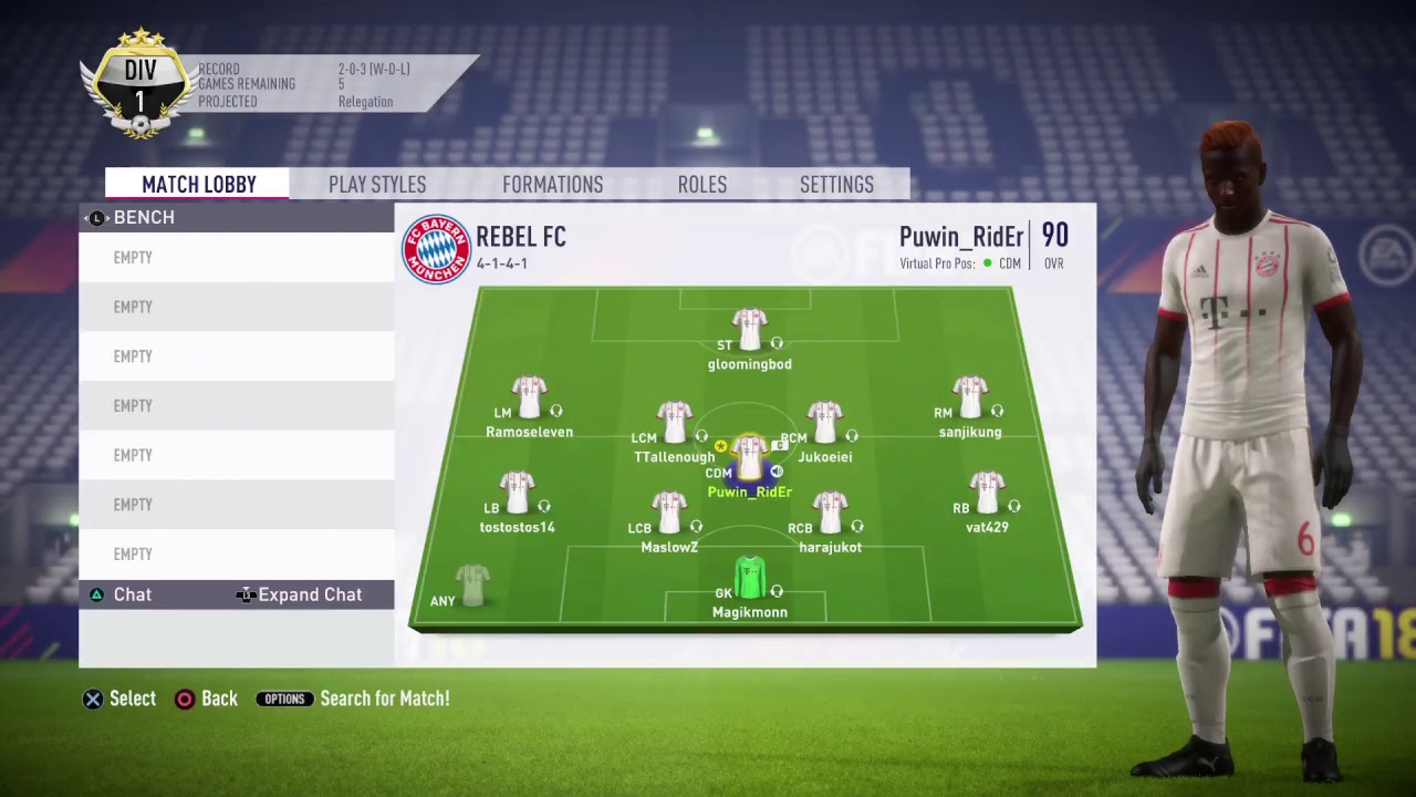 FTCL 14 MD5 vs Golden State away