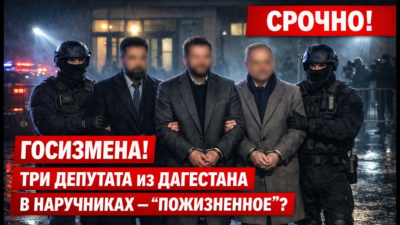 ГОСИЗМЕНА! ТРИ ДЕПУТАТА из Дагестана в наручниках! Дело идет до пожизненного