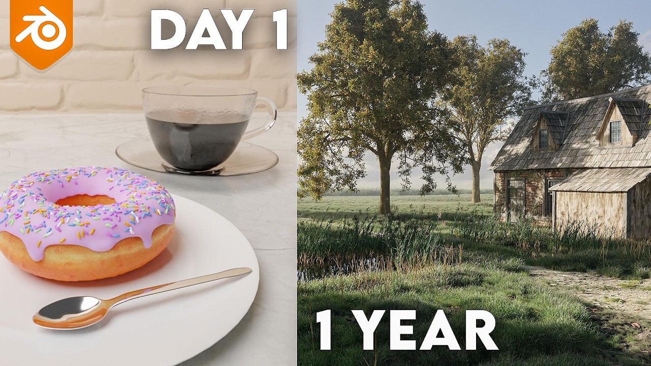 My 1 year Blender progression