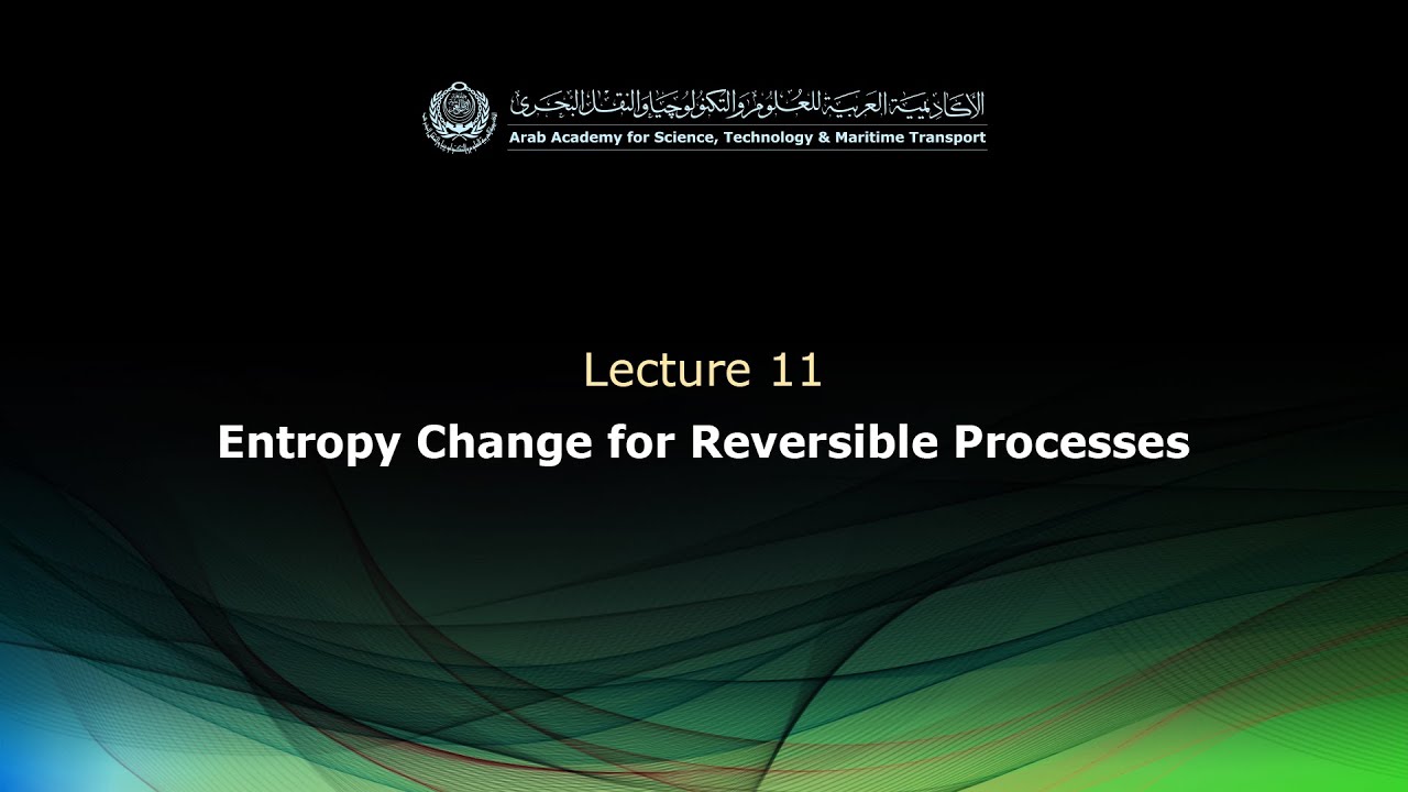 BA114 - Lecture 11:  Entropy Change for Reversible Processes