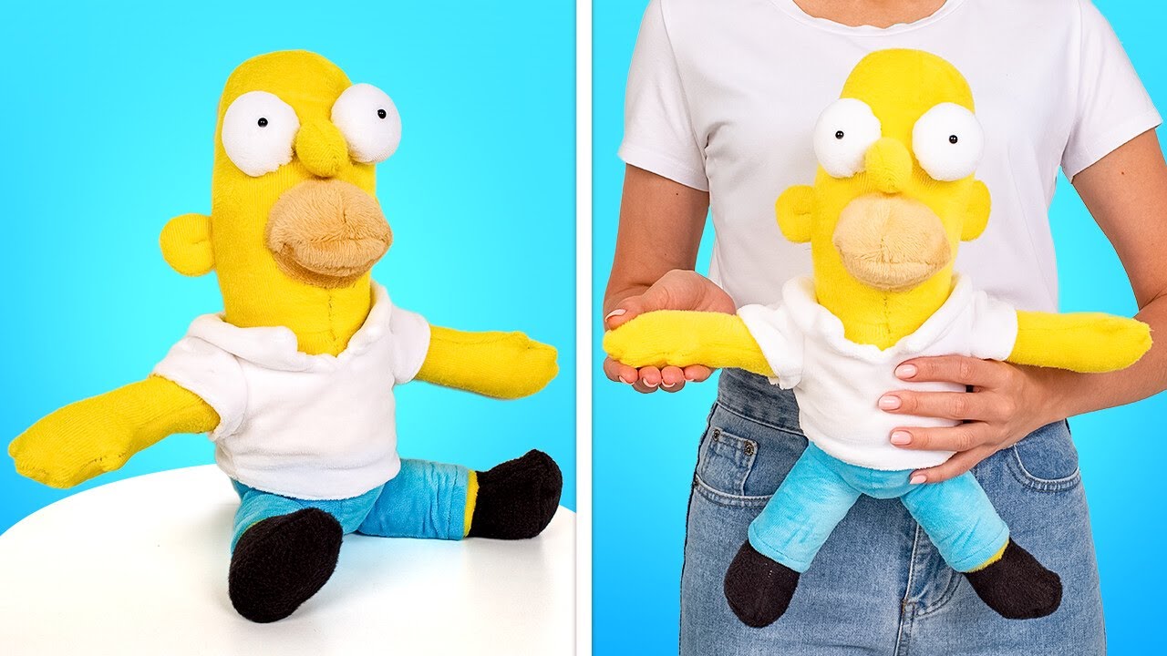 5 mu&ntilde;ecos de peluche DIY