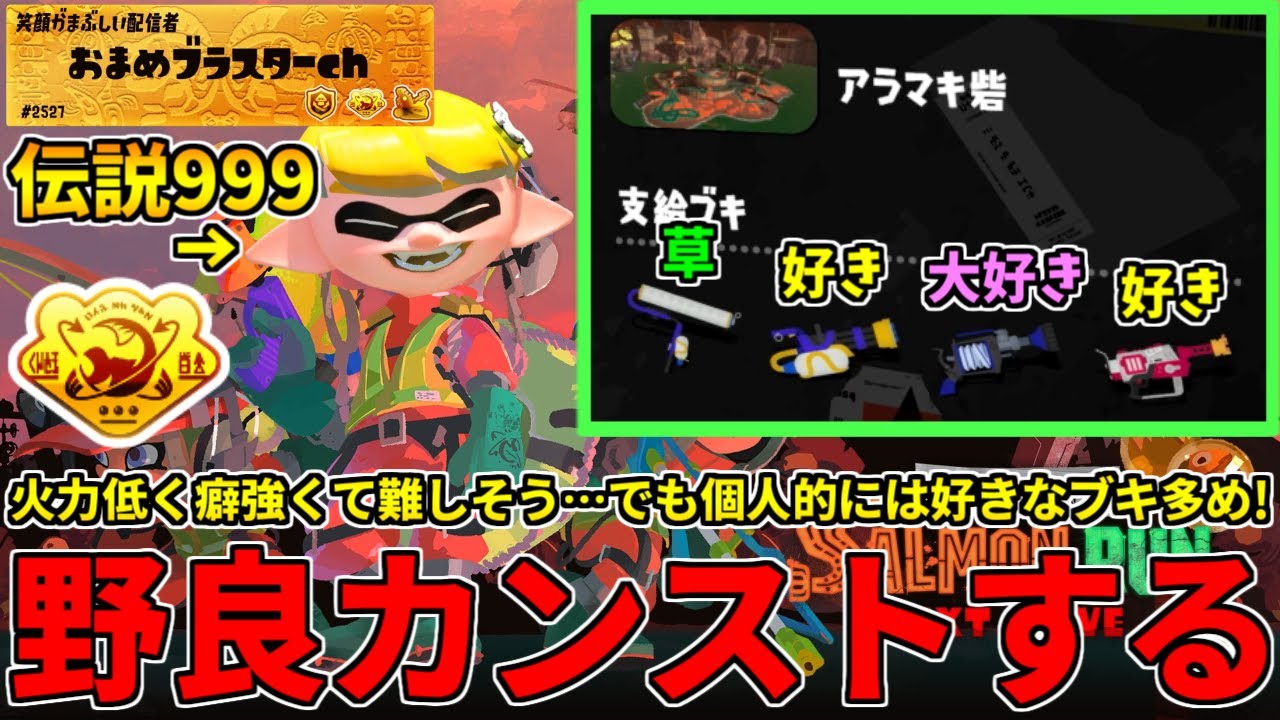 【この配信で非開幕ノーミスカンストしました！】野良カンスト580回した男のサモラン！H3好きが5ヶ月ぶりのH3回を楽しみつつ攻略する！【スプラトゥーン3/サーモンランNW】