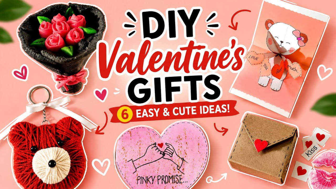 Diy Gift Ideas for Valentine's Day 💕😍💌✨🎀 || Easy Handmade gift ideas #diy #sleepinglinecreations 