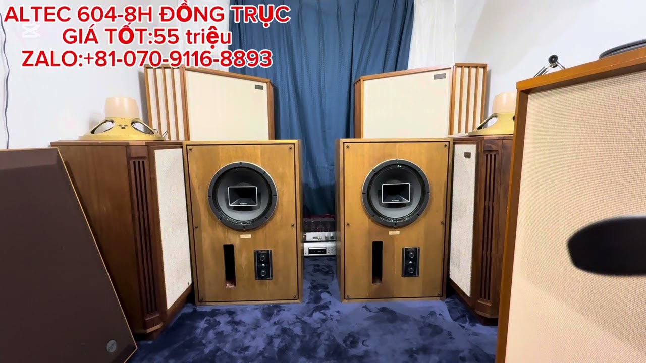 ALTEC 604-8H cất tiếng.ALTEC LANSING luôn luôn đẳng cấp.ZALO:+81-070-9116-8893