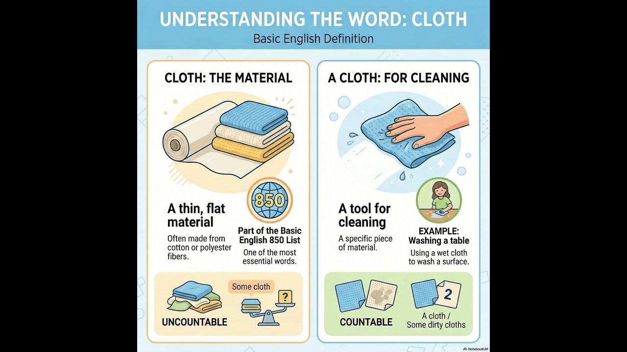 Basic English  850 Words Cloth