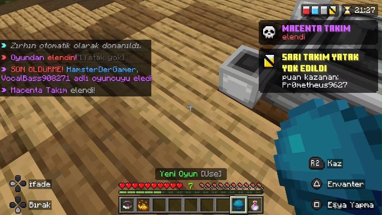 Minecraft bedwars turkçe