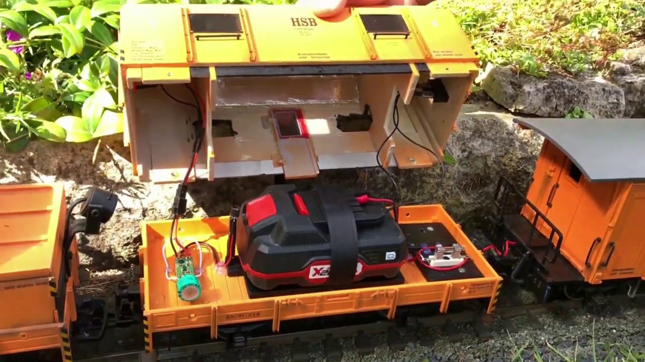 Gartenbahn Schleifzug Teil 3 Der Akkuwagen