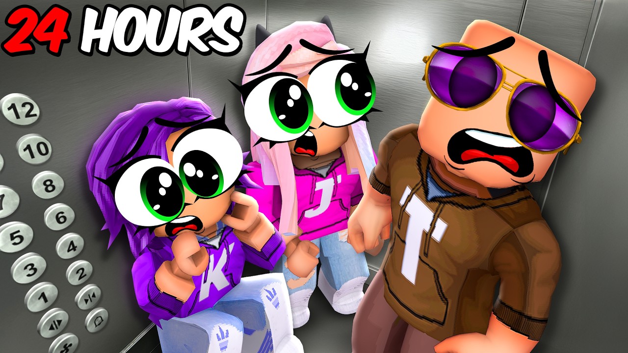 I survived 24 Hours in an Elevator!