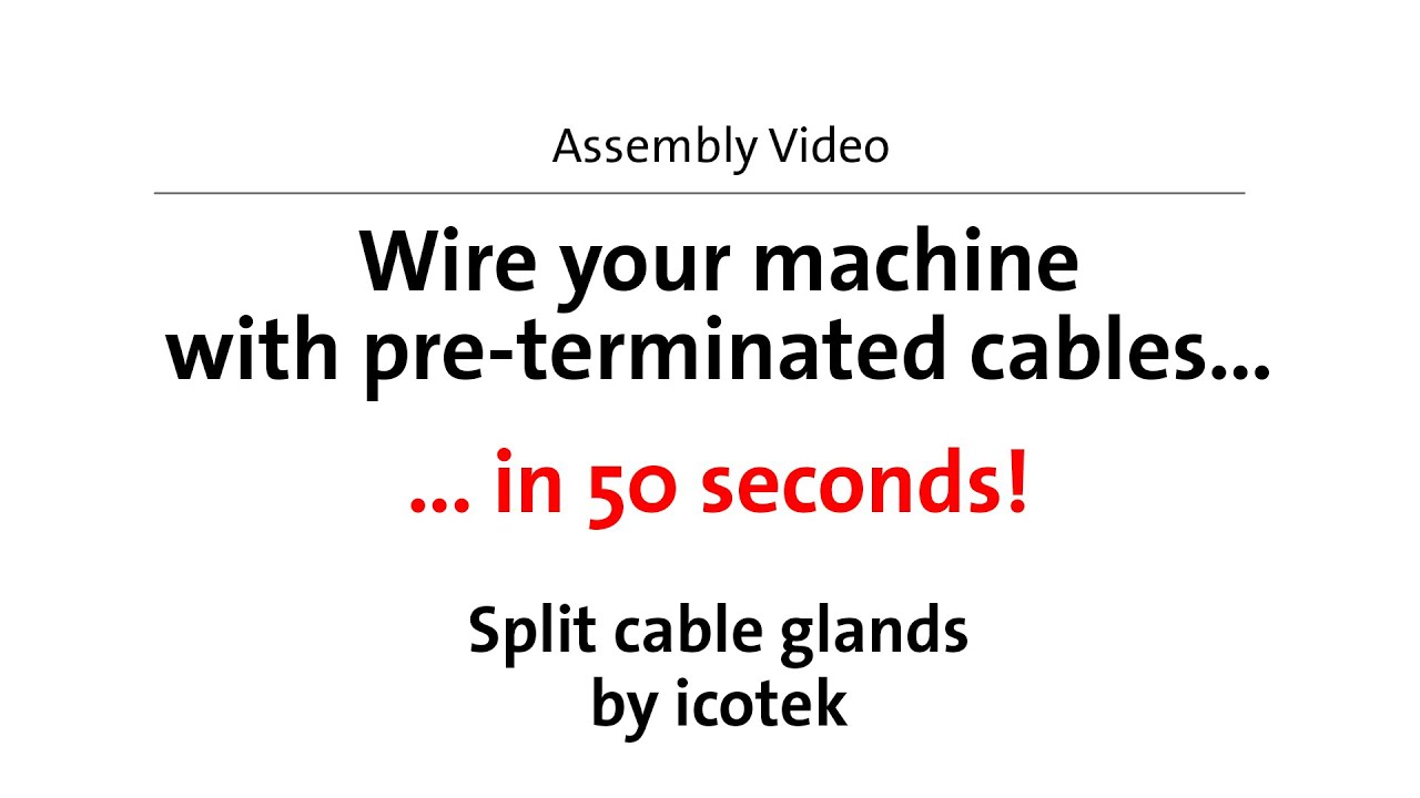 Split Cable Gland KVT / QVT | Assembly | icotek