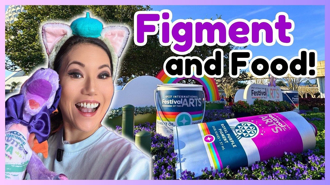 Exploring EPCOT&rsquo;s Festival of the Arts 2026 | Figment Scavenger Hunt & NEW Foods | Disney World Vlog