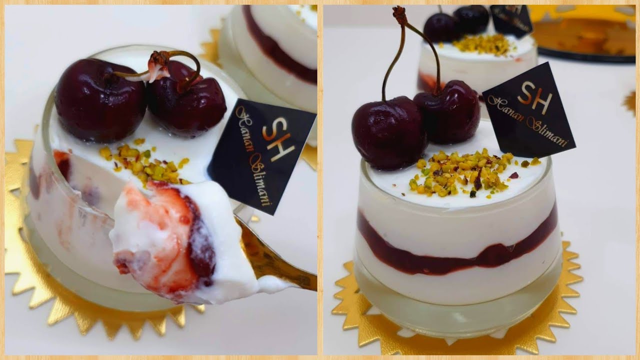 تحلية صيفية  من أروع ما يكون 🥰خفيييييفة بقوام كريمي ومنعشة توجد في 10دقايق 🥰😋😋