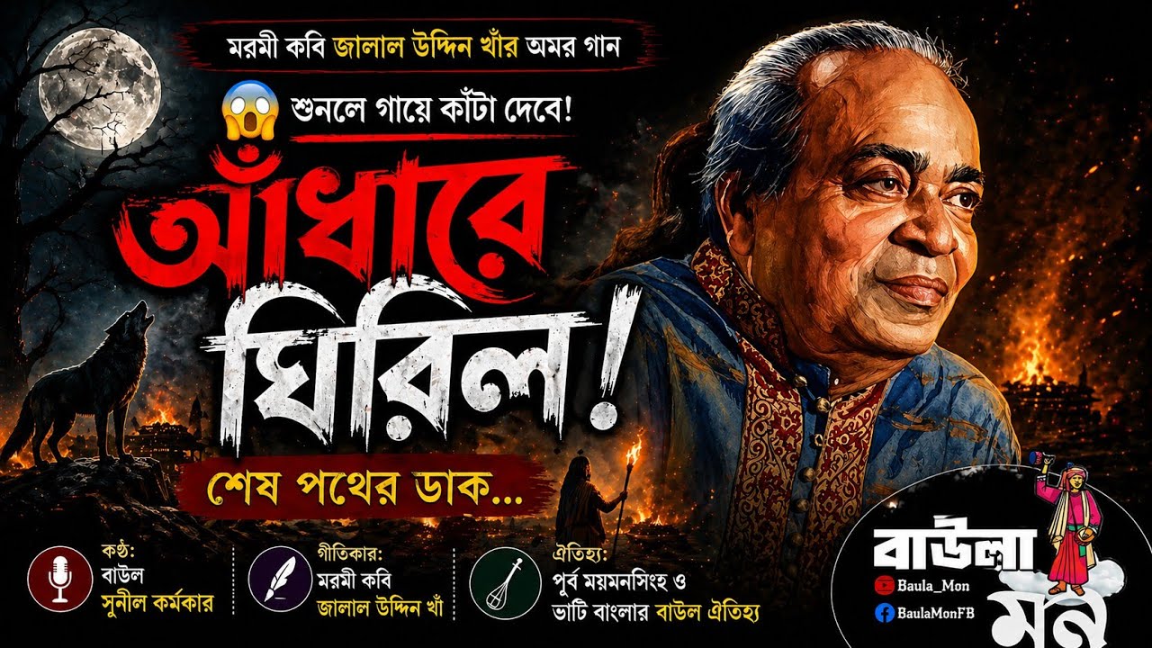 আঁধারে ঘিরিলো কোথা যাই বলো | বাউল সুনীল কর্মকার | জালাল উদ্দিন খাঁ | Baula Mon