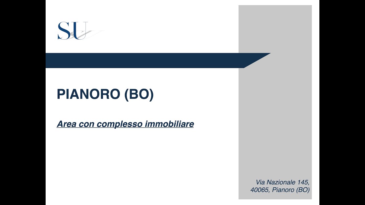 PIANORO (BO) area con complesso immobiliare