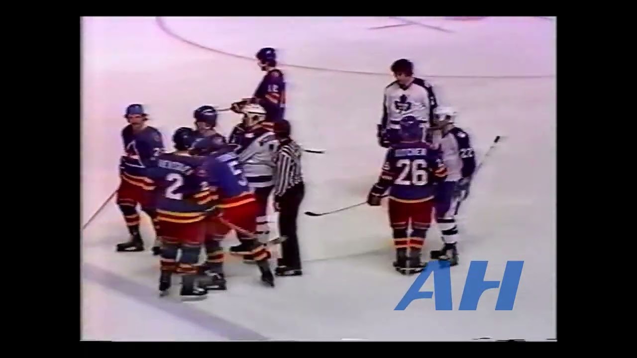 NHL Dec. 12, 1979 Paul Gardner,TOR v Dean Turner,COL (almost) Toronto Maple Leafs Colorado Rockies