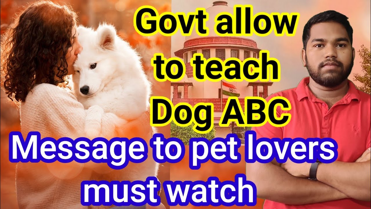 Supreme Court of India is allowed to teach Dog ABC | Animal Birth Control rules Amargyan 153