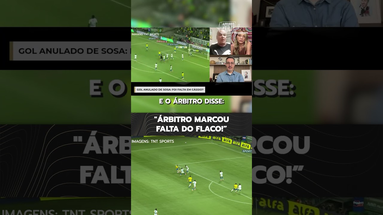 LOEBELING: "ÁRBITRO MARCOU FALTA DO FLACO E NÃO NO CÁSSIO. ISSO É INFORMAÇÃO!"