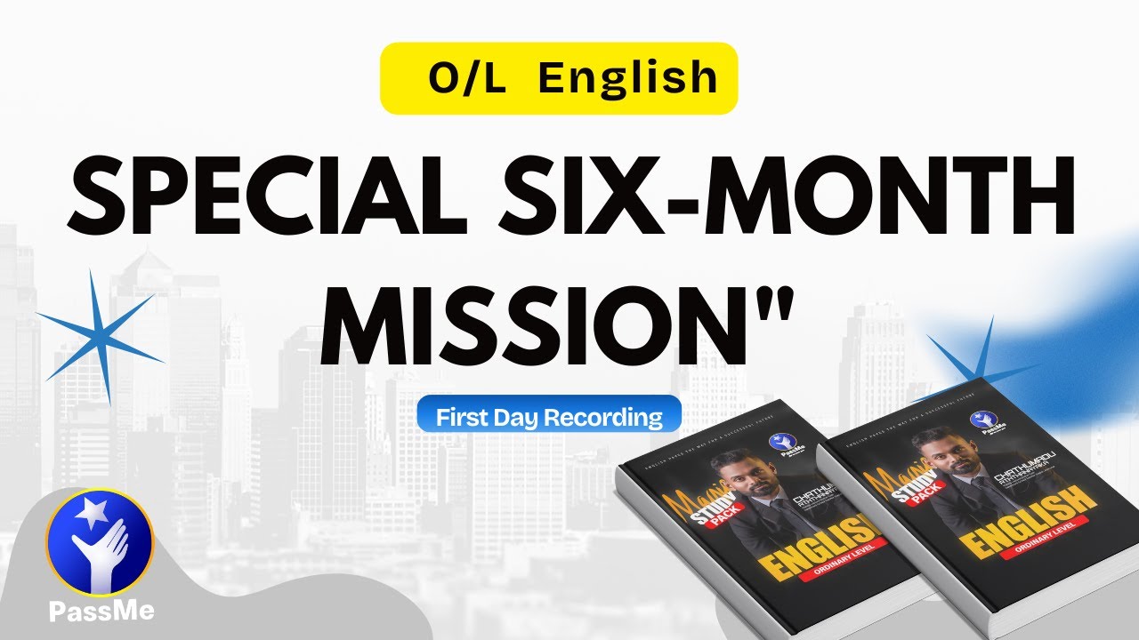 2025 O/L English Special Six-Month Mission