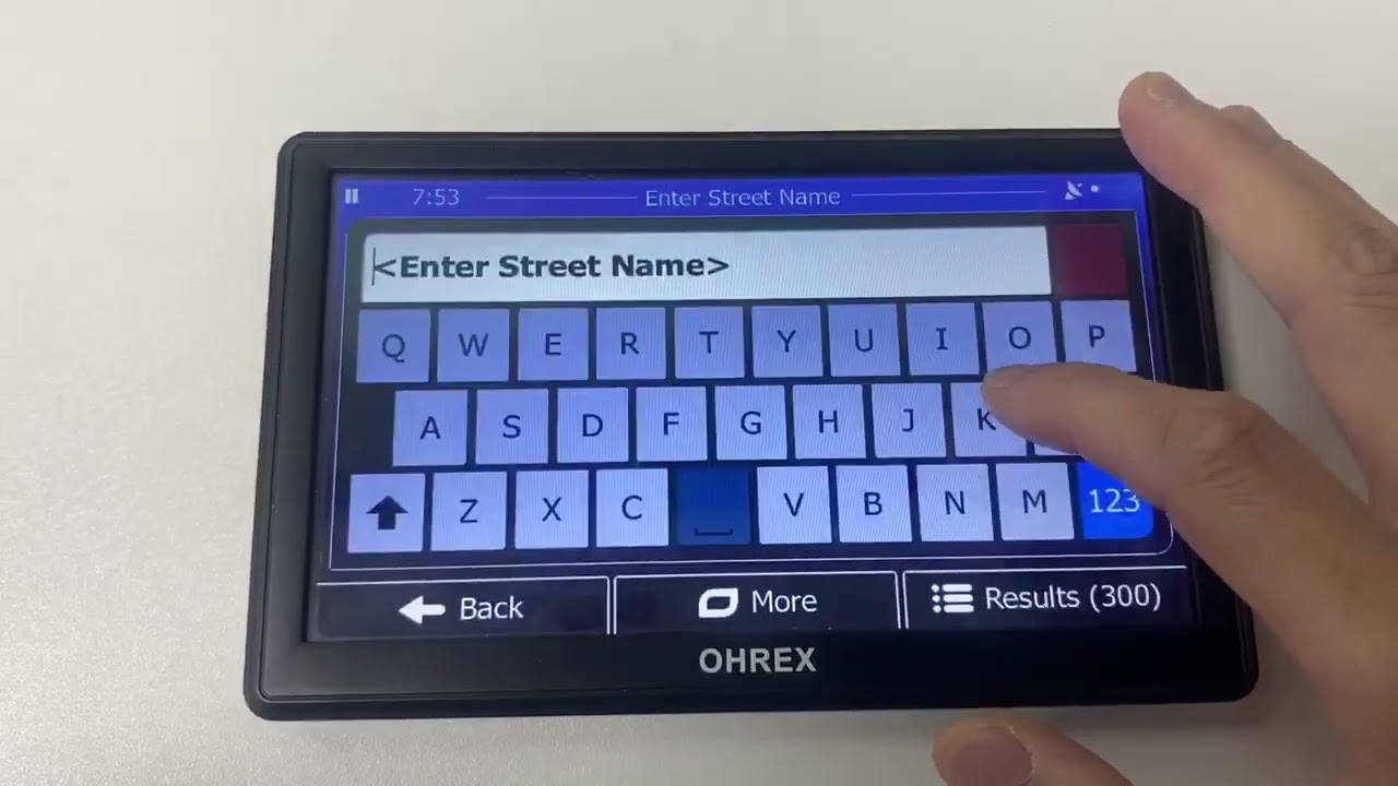 How to add to favourites in OHREX Sat Nav GPS Navigation