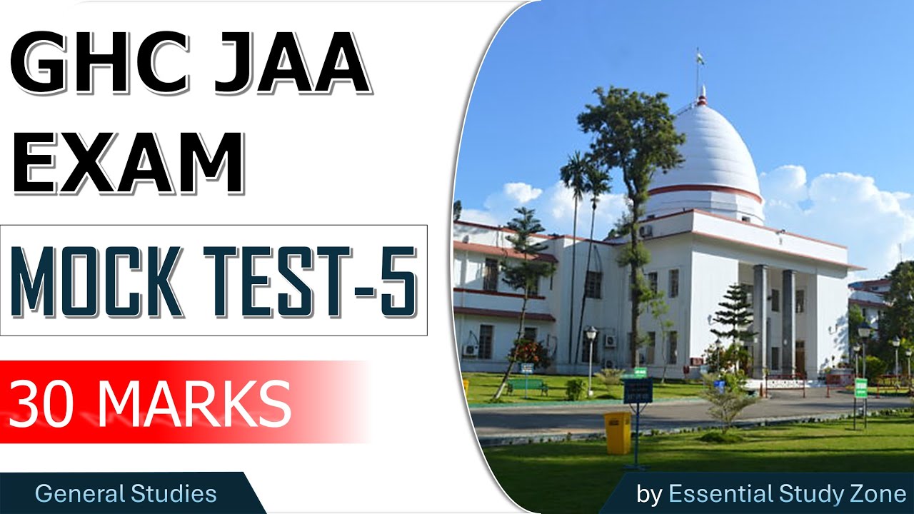JAA Mock Test - 5 | Gauhati High Court  2026 | 30 Marks | with Important Points ❤️