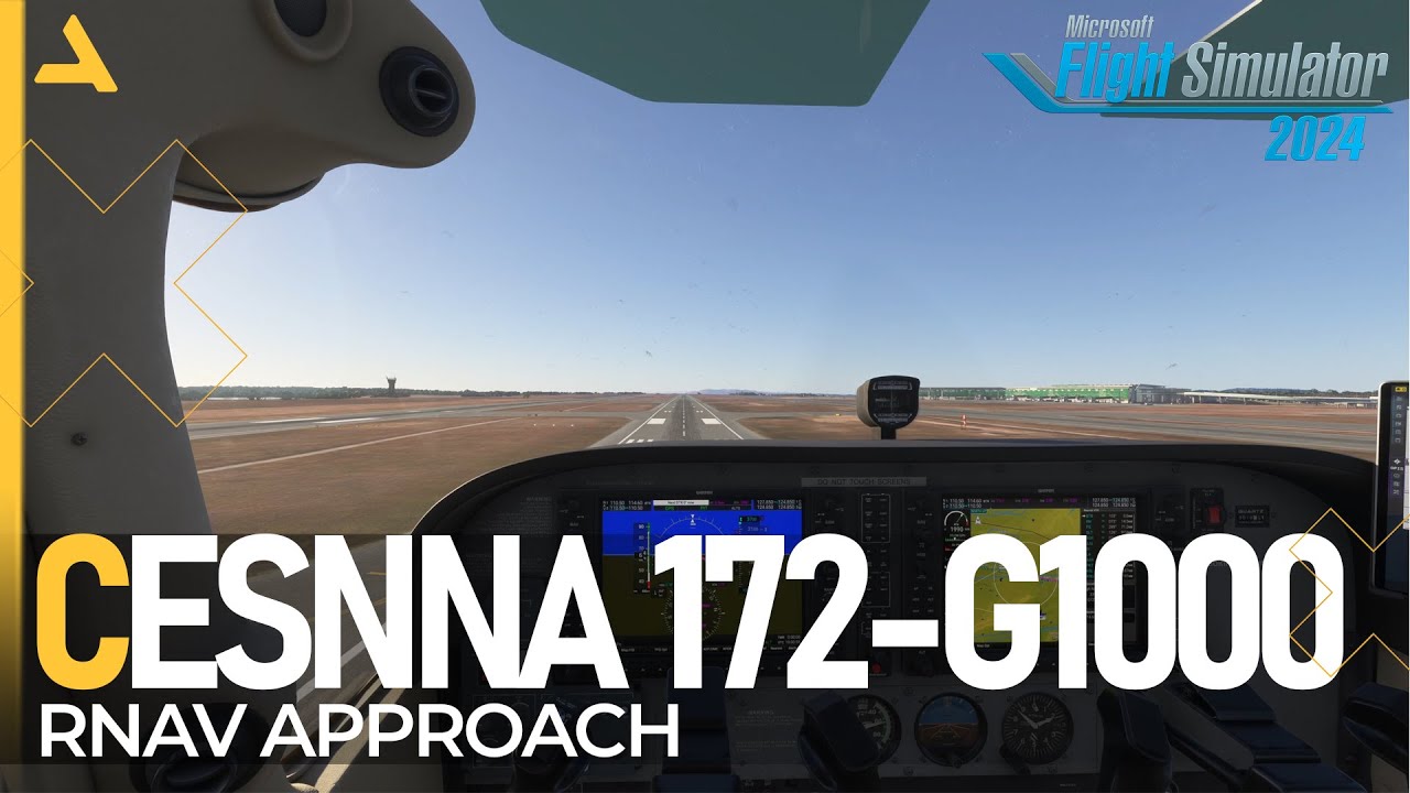 How to Perform RNAV Approach with Cessna 172 G1000 in MSFS 2024 - Tutorial 6