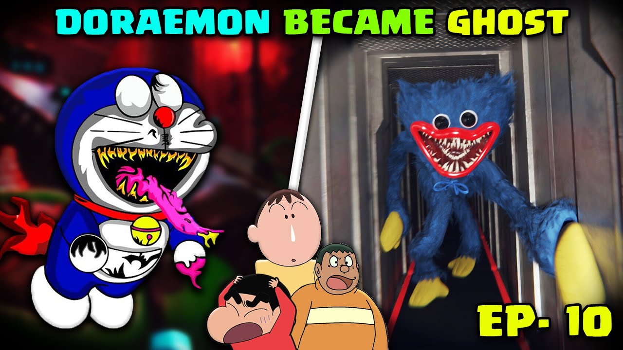 Doraemon become ghost 😱 I Huggy Wuggy Monster Vs Doreamon and friends I  Doraemon Granny I Granny