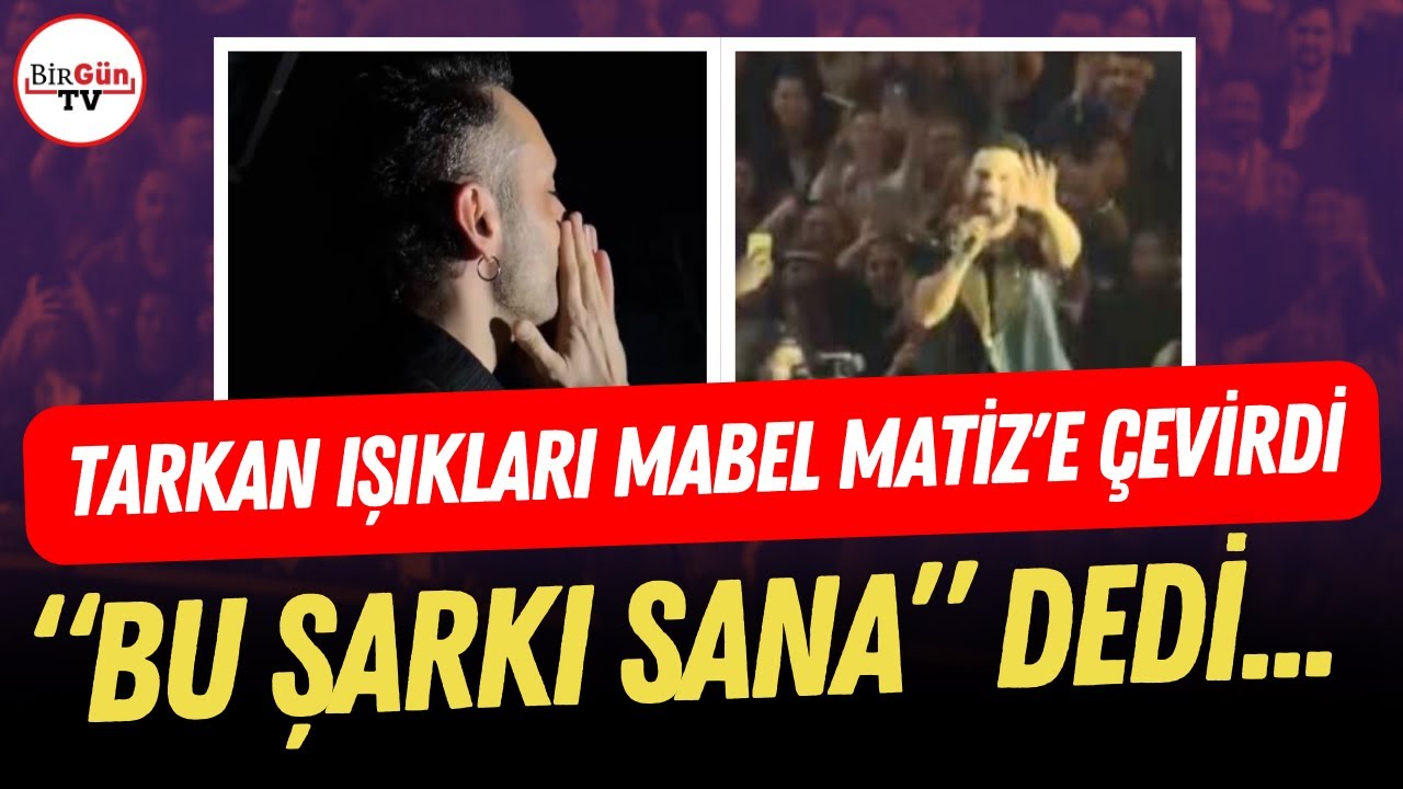 Tarkan’dan Mabel Matiz’e sahneden destek: “Tüm desteğimizle, kalbimizle yanındayız”