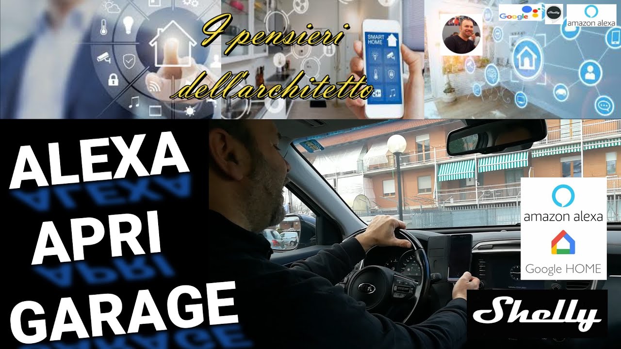 Aprire garage e cancello con smartphone. Comandi vocali grazie ad Alexa e Shelly DOMOTICA FAI DA TE