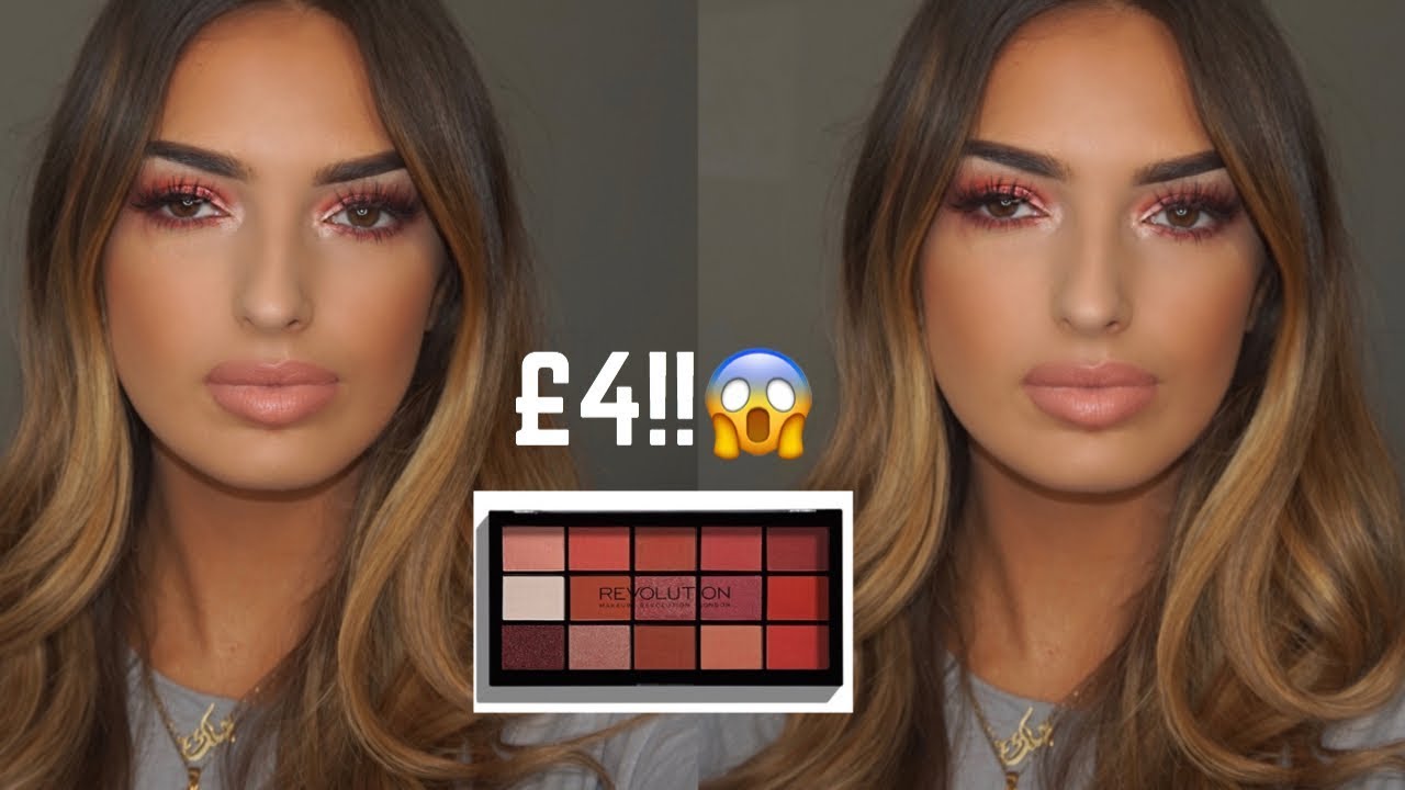 TESTING MAKEUP REVOLUTION EYESHADOWS! £4!!!