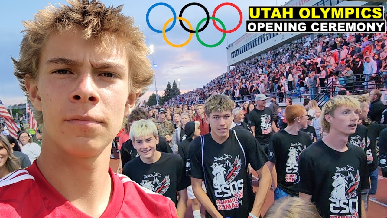 WALKING IN THE OLYMPICS PARADE IN FRONT OF THOUSANDS OF PEOPLE AT UTAH SUMMER GAMES!