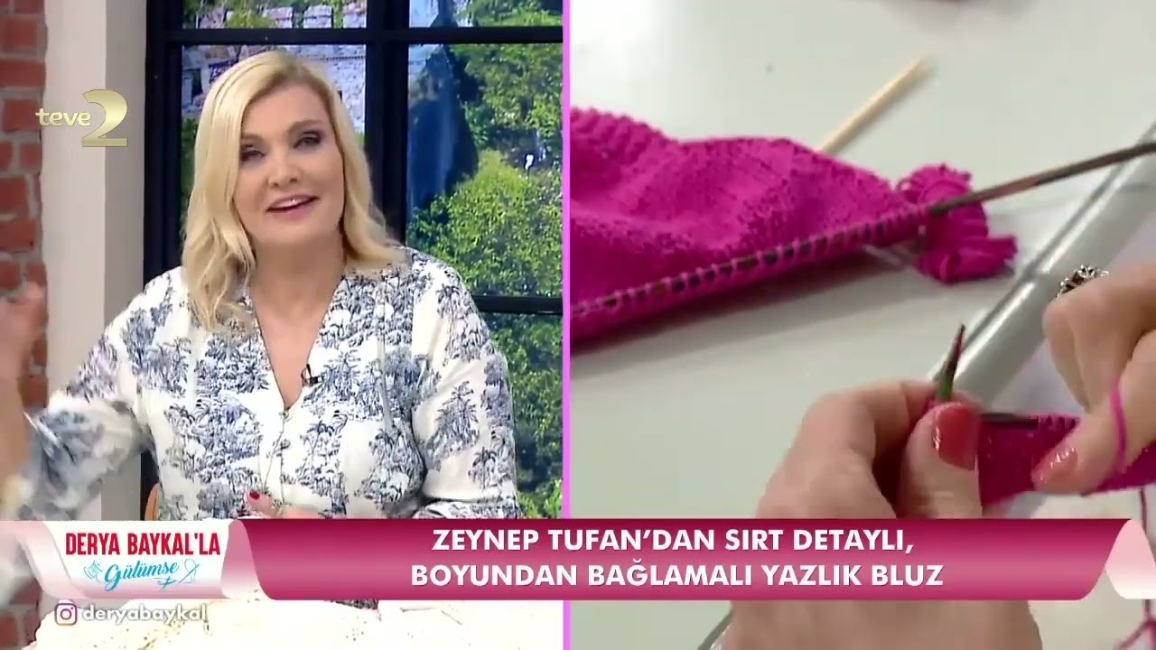 Derya Baykal'la Gülümse: Boyundan Bağlamalı Yazlık Bluz Nasıl Yapılır?