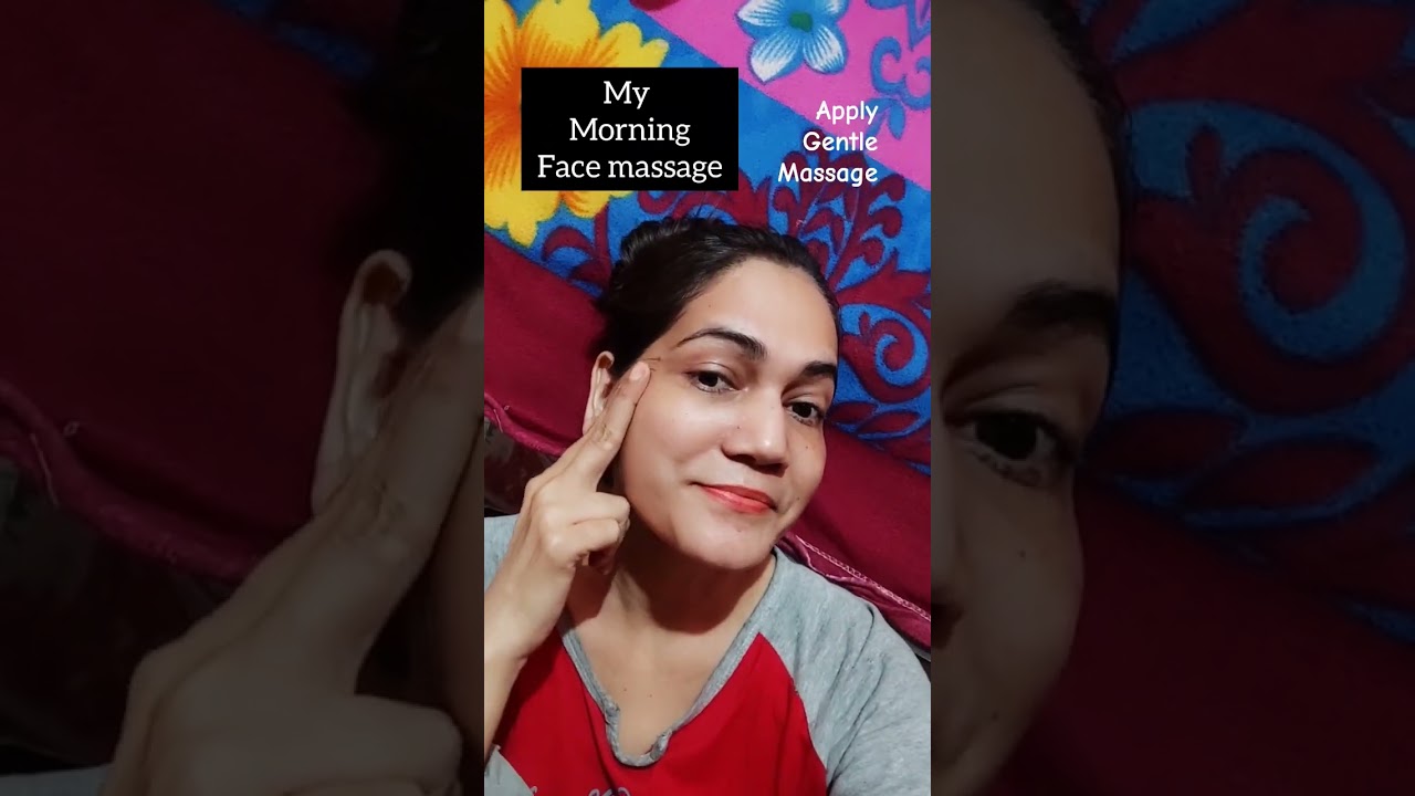 My face massage at home 