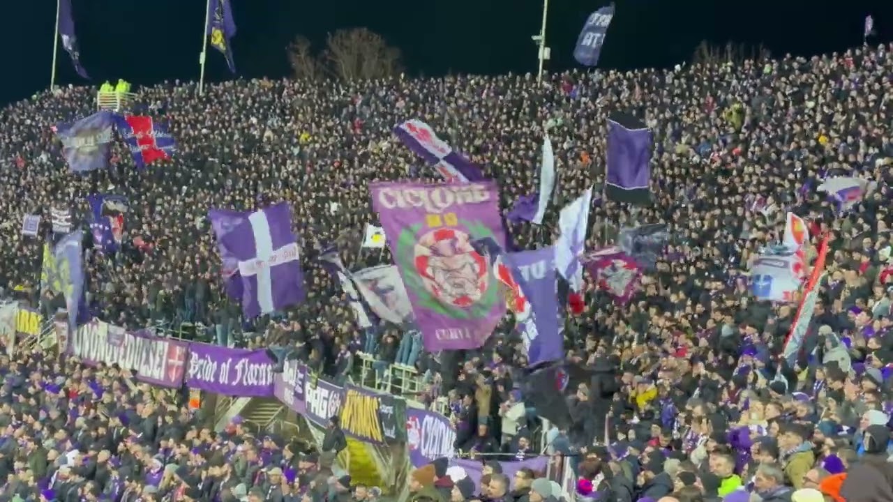 FIORENTINA ULTRAS VIOLA 🇮🇹  - PRIDE OF FLORENCE - ATMOSPHERE AGAINST INTER MILAN #fiorentina #ultras