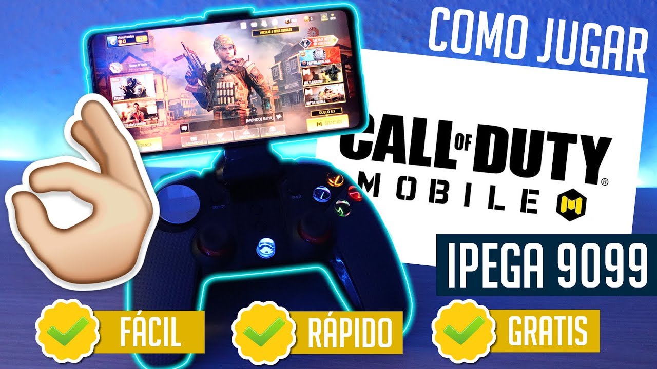 COMO JUGAR COD MOBILE CON MANDO IPEGA 9099