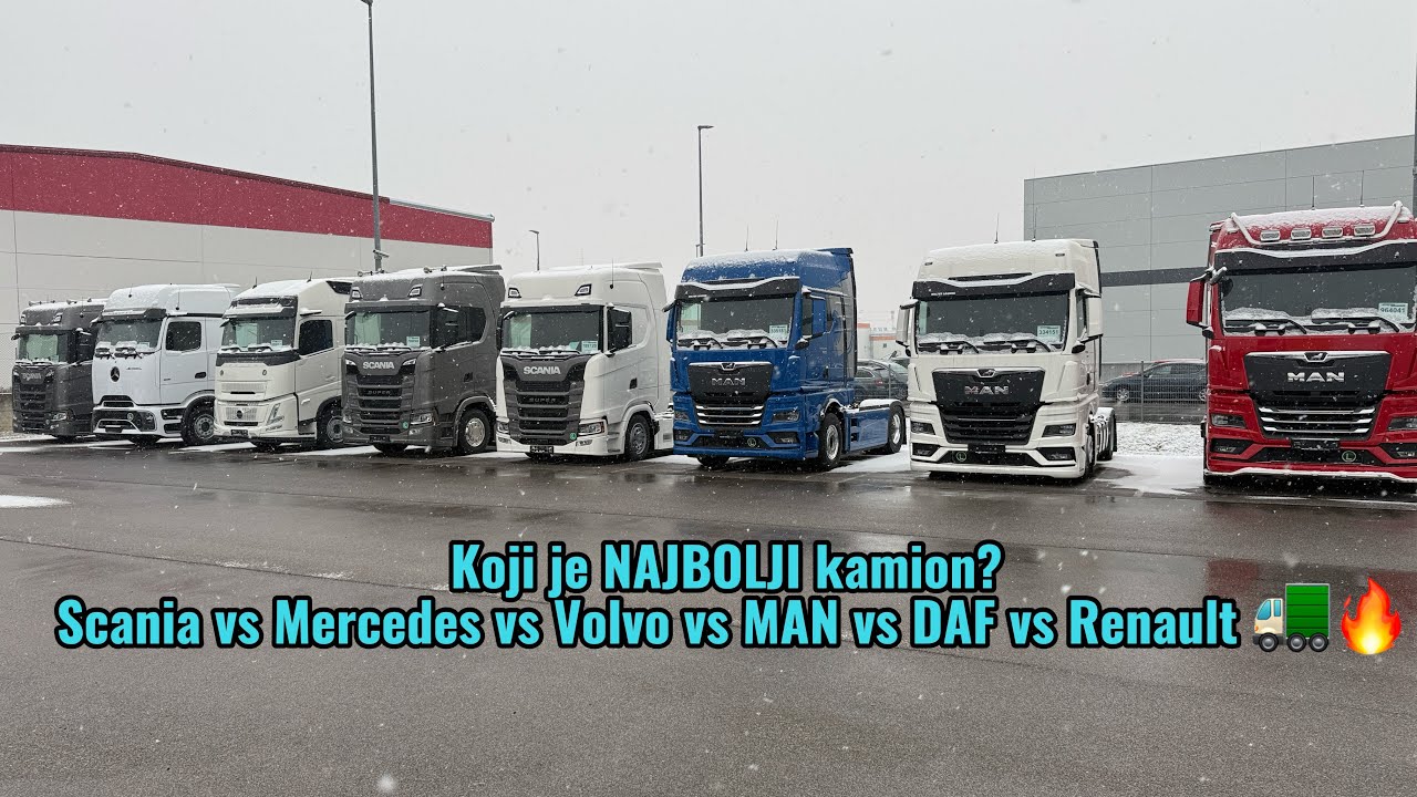Koji je NAJBOLJI kamion? Scania vs Mercedes vs Volvo vs MAN vs DAF vs Renault 🚛🔥