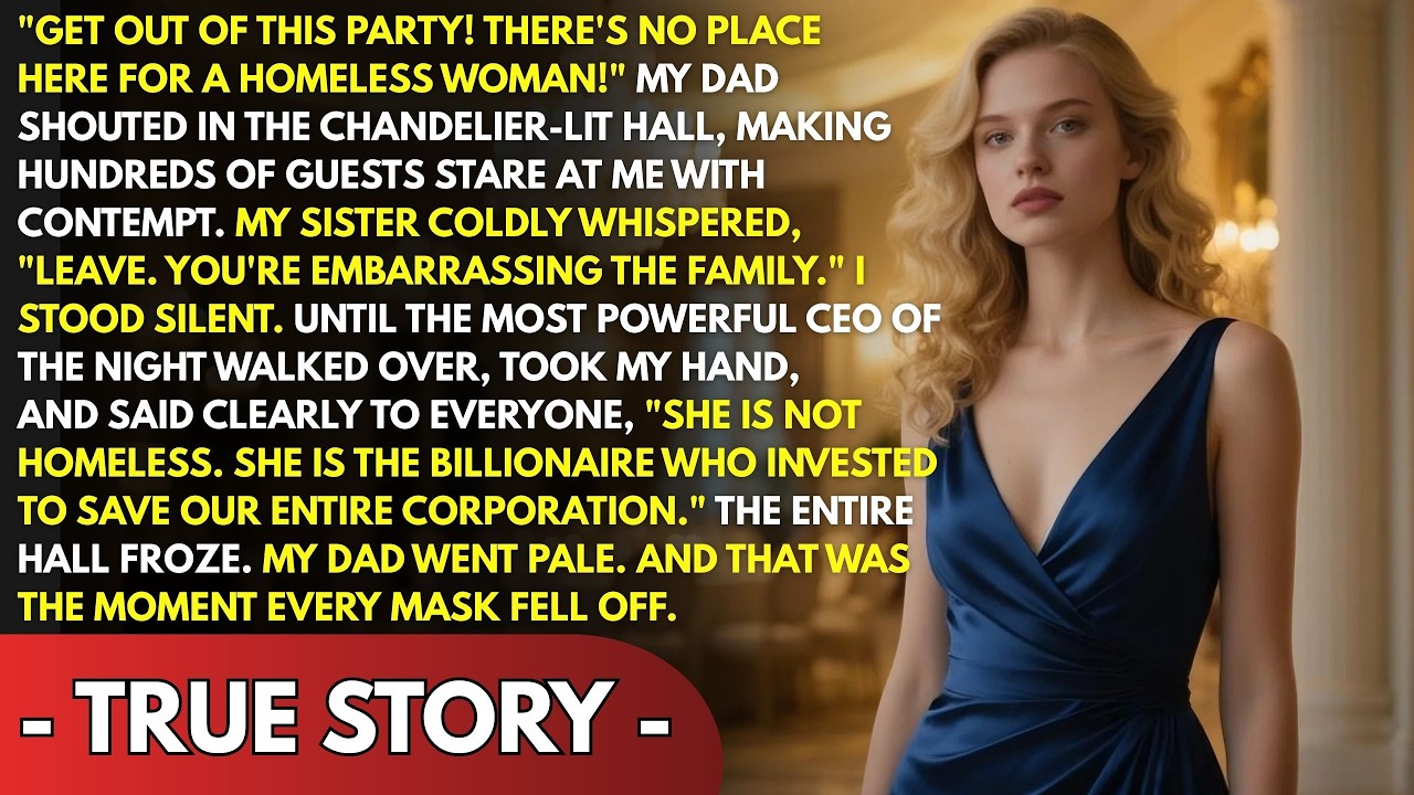 MY DAD KICKED ME OUT OF A LUXURY GALA, CALLING ME ‘HOMELESS’ — HE HAD NO IDEA I’M A BILLIONAIRE