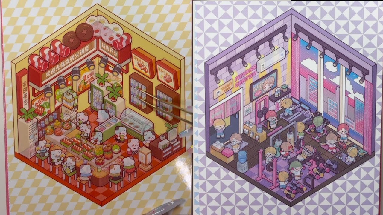 ASMR，Let’s talk about stickers for an arcade and a hot pot place.