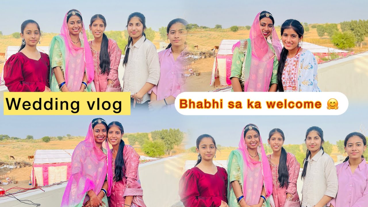 Bhabhi sa ka welcome 🤗 || wedding vlog || @Amusankhla #amusankhla #rajasthani 
