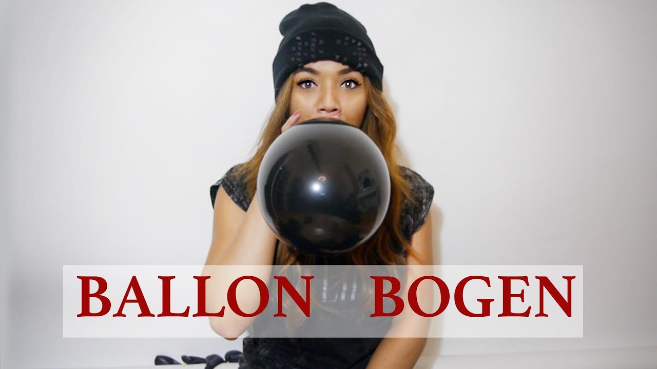 DIY I schwarzer Bogen aus Ballons