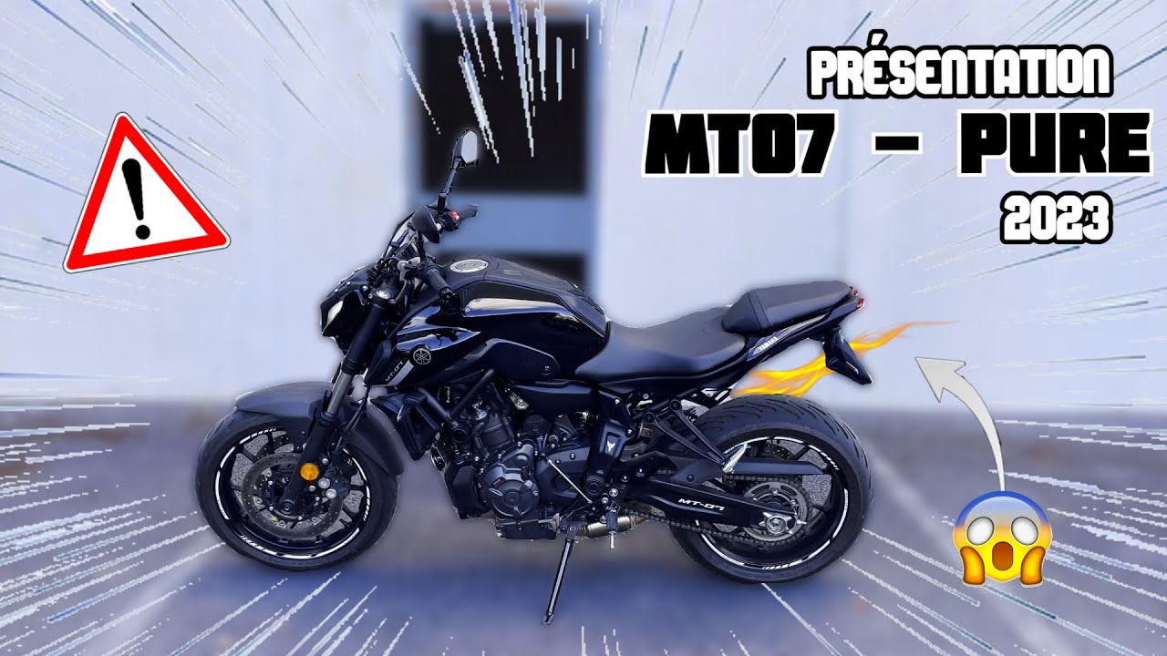 PRÉSENTATION D'UNE MT 07 - PURE 2023 (10 000€)