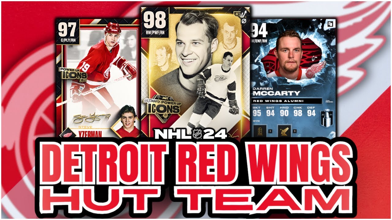МОЯ КОМАНДА ALL RED WINGS В NHL 24 HUT
