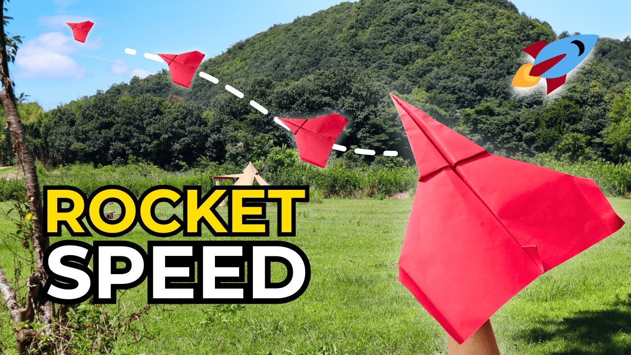 DO IT YOURSELF: Make a ROCKET SPEED paper plane❗