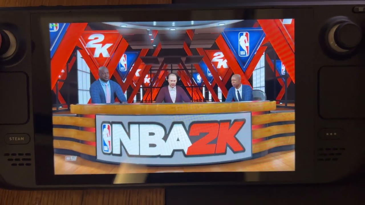NBA 2k23 Steam Deck Gameplay, High Graphic Settings, 60 FPS windows os
