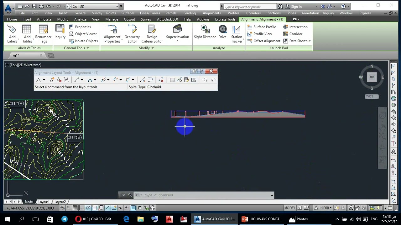 014 || Civil 3D || Edit Alignment & Edit Profile (Extra)