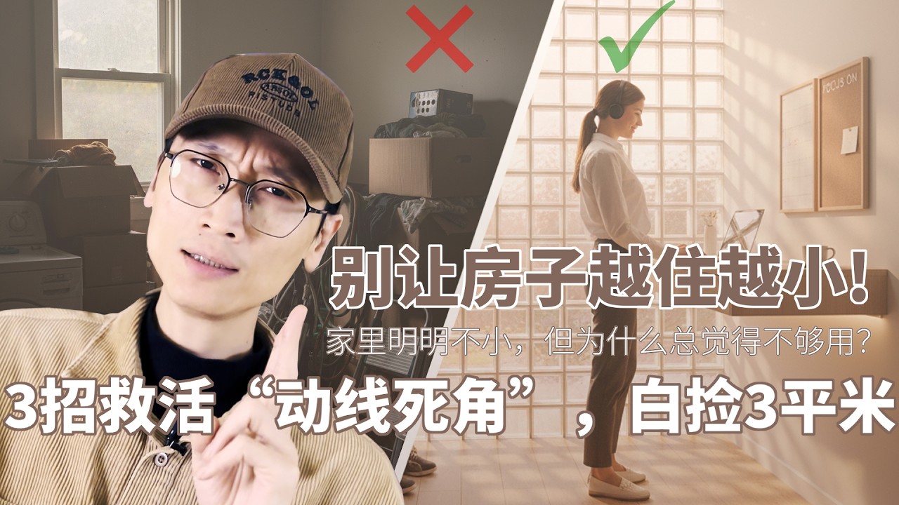 别让房子越住越小！3招救活“动线死角”，找回丢失的3平米。