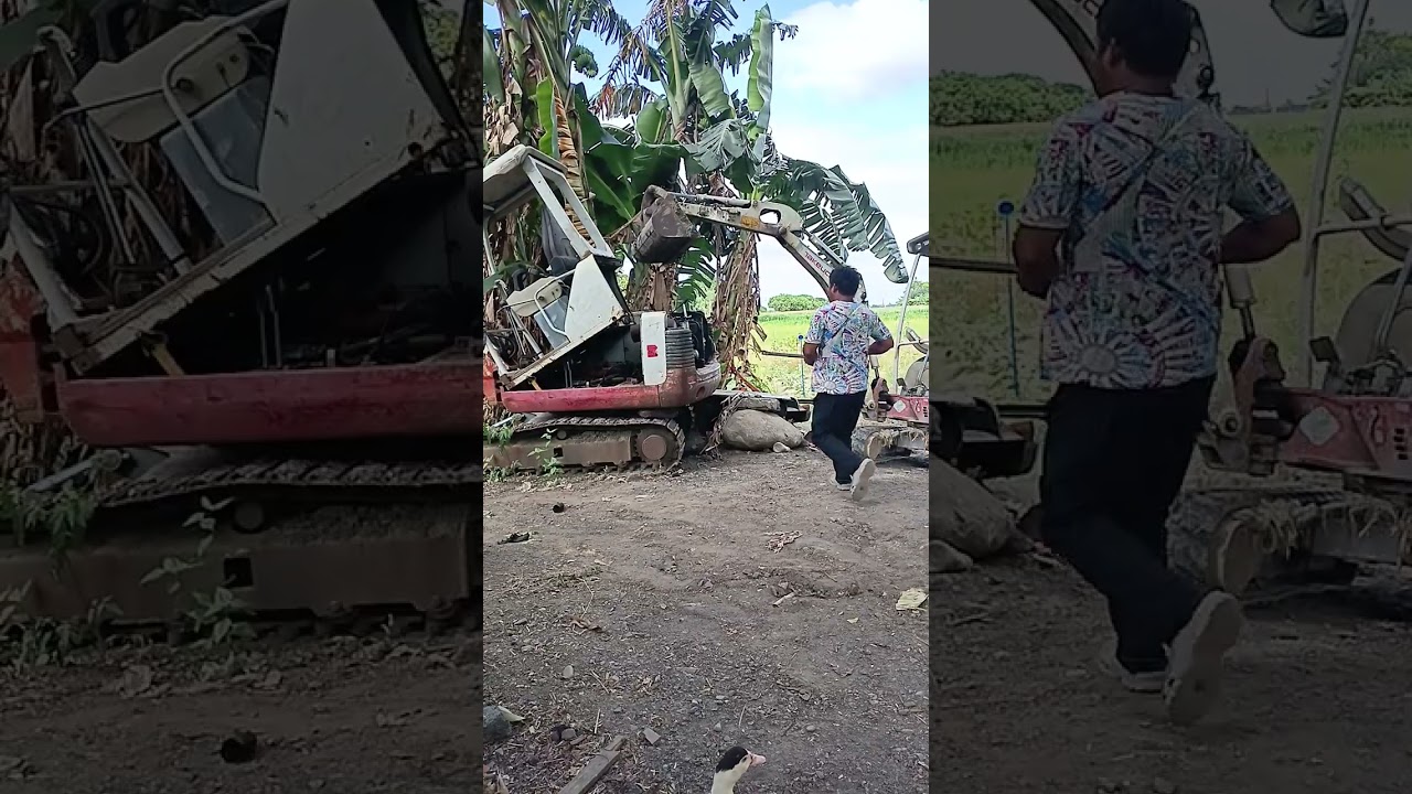 TAKEUCHI 135 REMOVE ENGINE.