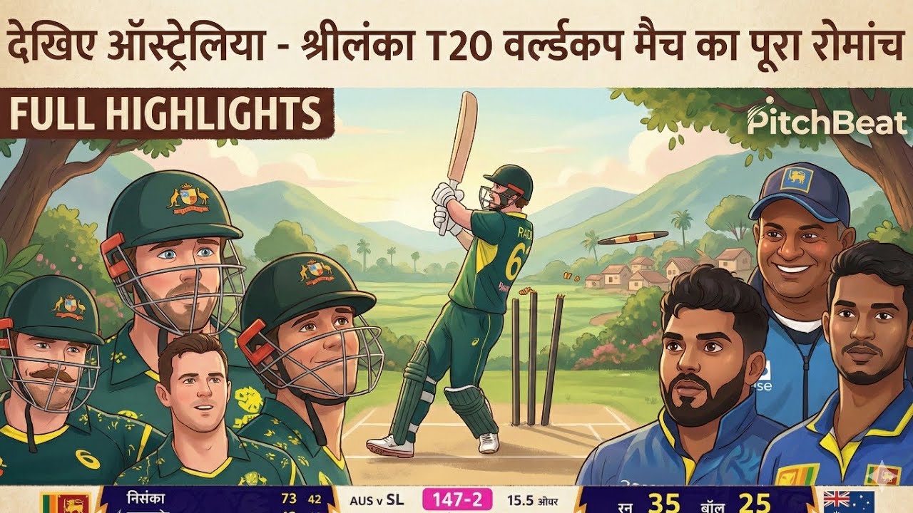 AUS Vs SL T20 WC Full Highlights | Srilanka Vs Australia T20 World Cup 2026 Full Match Highlights 