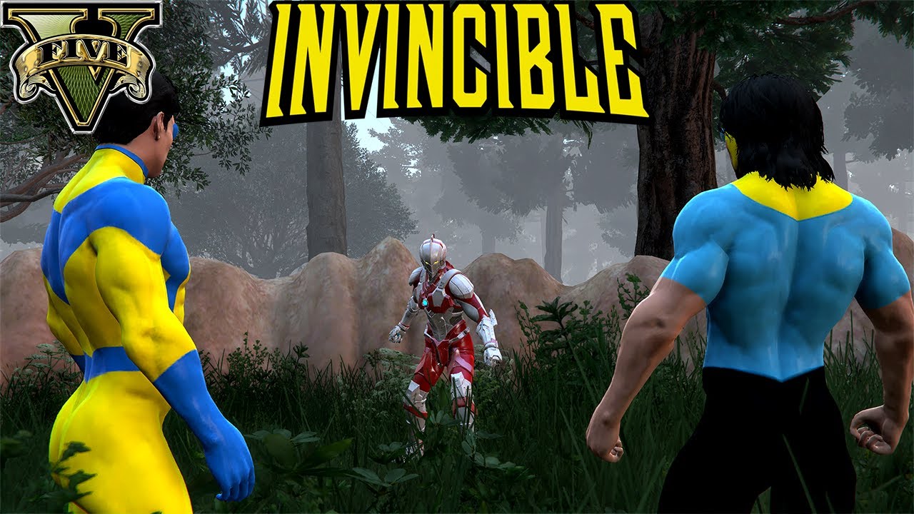 GTA 5 - Tech Jacket vs Invincible Variants | Invincible War Spin-off Battle