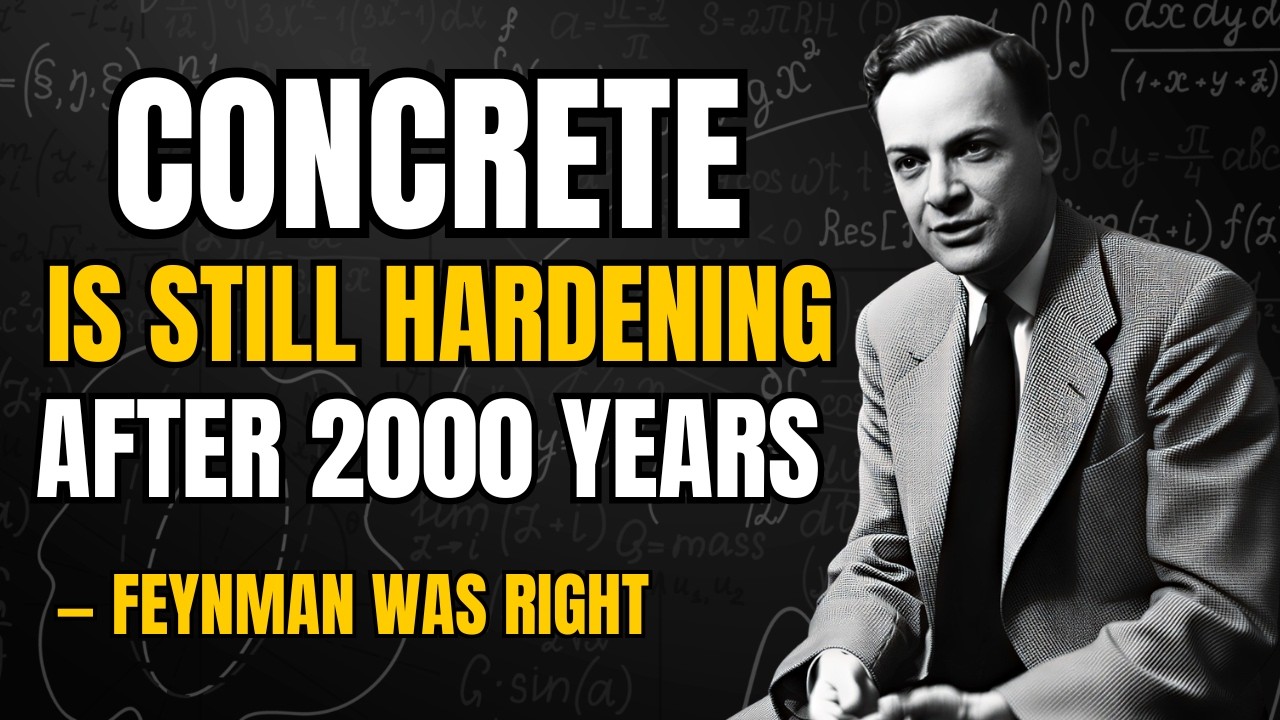 CONCRETE Is Still Hardening After 2000 Years — Feynman Was Right