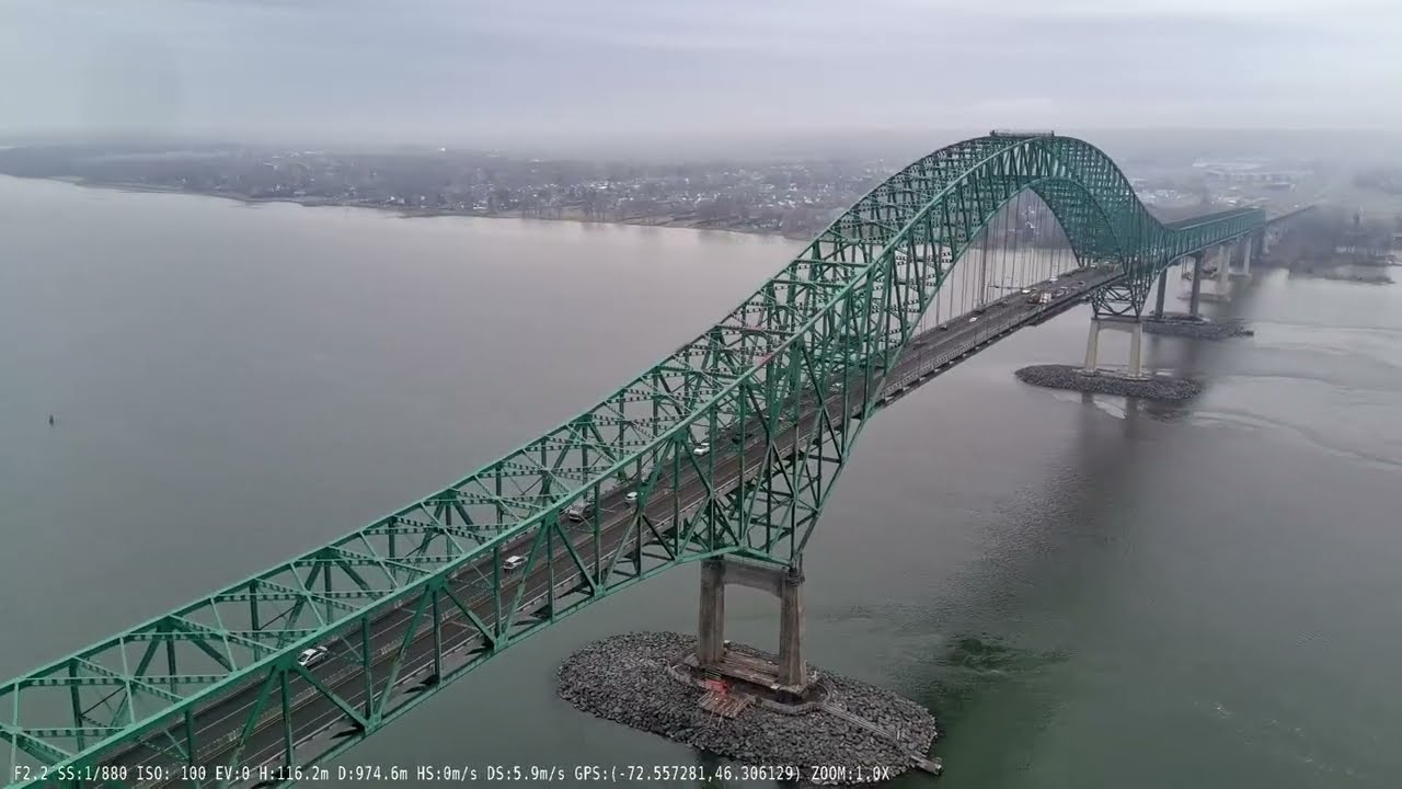 Trois-Rivieres April 2025 Drone view